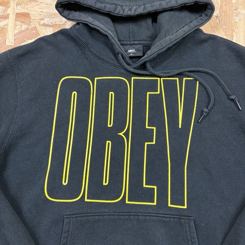 Obey Hoodie Size Medium Black - Picture 2 of 7