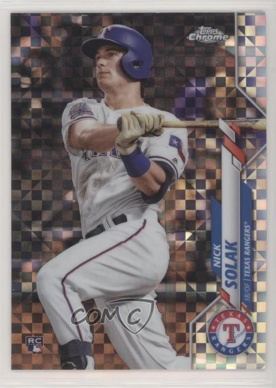 2020 Topps Chrome X-Fractor Nick Solak #33 6h5