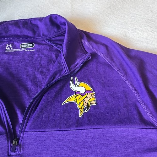 Minnesota Vikings Damen Quarter Zip Pullover Shirt Large Under Armour - Bild 5 von 9