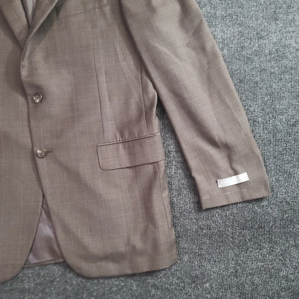 Blazer de Lana Hickey Freeman Loro Piana Super 150's 38R Marrón Hecho en EE. UU. - *LEER* Foto 4 de 4