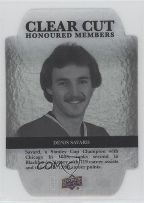 2013-14 Upper Deck Clear Cut Honoured Members 8/100 Denis Savard #HOF-50 HOF 4ry