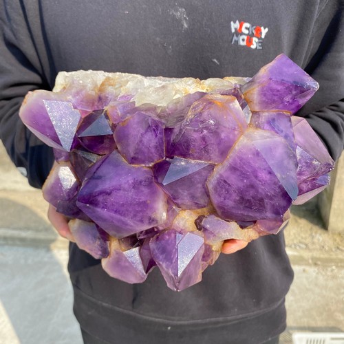 13,9 Pfund natürlicher Amethyst Quarz Cluster Kristall Probe Heilung - Bild 11 von 17