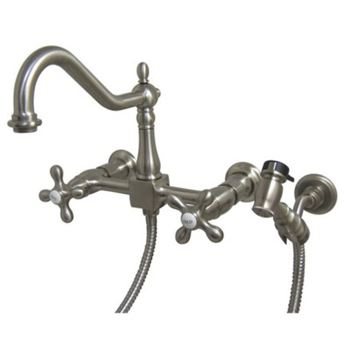 Elements Of Design ES1245AXBS Double Handle 8" Center Wall - Nickel