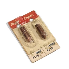 Ungar 116 1/4" Soldering Tip Set of 2x - copper alloy thread on chisel