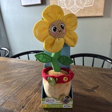 Interactive Talking Dancing Sunflower Plush - 14  - Repeats Voice - Sings  Glow