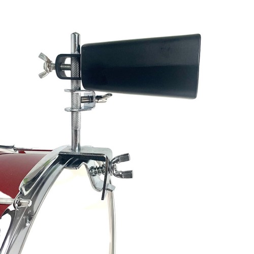 Metal Bass Drum Cowbell Mounting Bracket, Drum Cow Bell Support Stand Musical - Picture 3 of 7