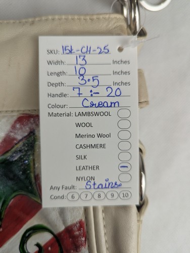 Borsa a tracolla Coach Off-White in pelle hobo personalizzata vernice - Foto 19 di 19