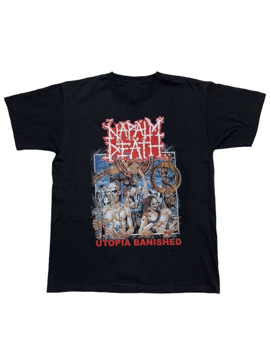 ミュージシャン NAPALM DEATH vintage S.O.B GISM Vintage Napalm Death Utopia Banished Gift For Fans Unisex S-5XL