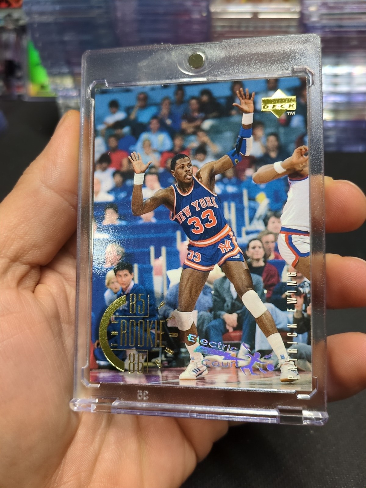 1995 Upper Deck The Rookie Years '85-'86 Card #140 Patrick Ewing Electric Court