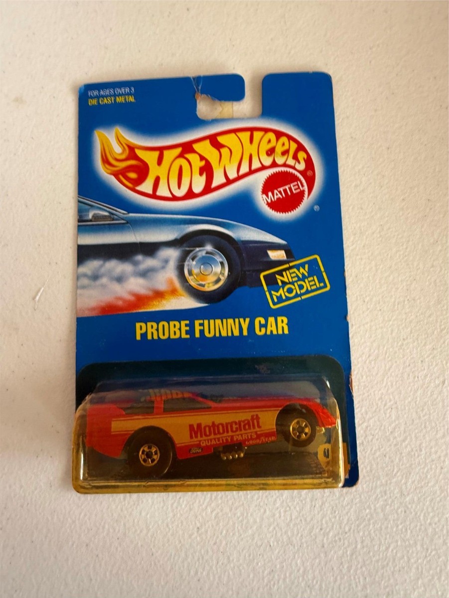 Hot Wheels Red Ford Probe Funny Car Motorcraft #84 Blue Card D79