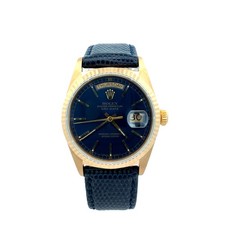 Rolex 18ct Gold Day Date reference 18038 Blue Dial