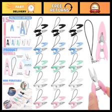 15 Pcs Mini Scissors Set, TSA Approved Travel Scissors with Covers, Compact Craf
