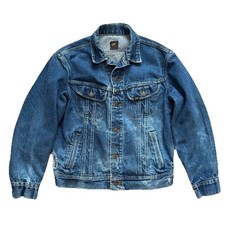Vintage 80s Vintage Lee Riders Denim Jacket Distressed Destroyed USA Cropped Fit