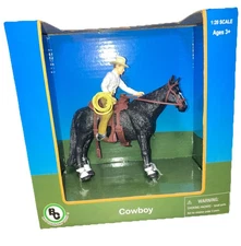 Big Country Toys 1/20 Cowboy & Black Quarter Horse 407