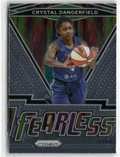 2021 Panini Prizm WNBA #16 Crystal Dangerfield Fearless ☘️217