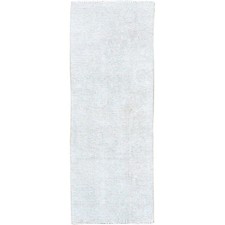 2'1"x5'9" Vista White Cropped Thin Vintage Zoroastrian Tebraz Oriental Rug R232