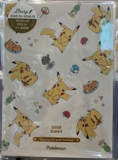 Pokemon 2026 Schedule Book B6 Monthly Planner Pikachu Flyer Design Pokémon New