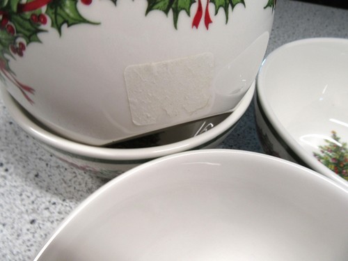 Four Christopher Radko Traditions Holiday Celebrations 6" Bowls Soup Cereal X 4 - Picture 3 of 5