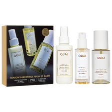 OUAI St. Barts Hair  Body Mist, Leave In Conditioner  Hair Oil Gift Set