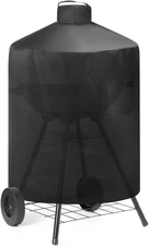 Round Smoker Grill Cover 35x48 Inch Waterproof 35 Dia Barrel Protector Patio Use