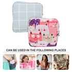  2pcs Pure Cotton Sanitary Napkin Storage Bag Adorable Cartoon Pattern Tampon