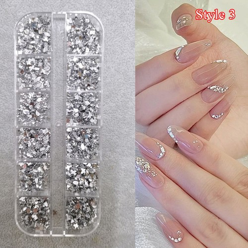 Strass Unghie Schienale Piatto Forma Assortita per Decorazione Nail Art Fai da Te Multicolore - Foto 16 di 31