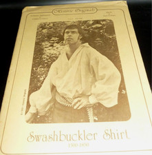 Medieval Swashbuckler Shirt Sewing Costume Pattern 1500s-1820s 30-36 Unisex VTG