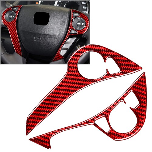 Cache bouton volant en fibre de carbone, compatible avec Honda Accord 2013-2017. - Photo 18/24