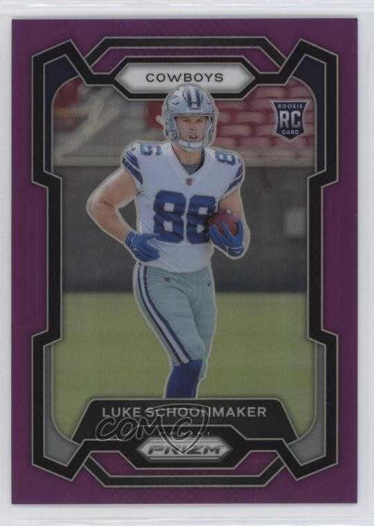 2023 Panini Prizm Rookies Purple Prizm 70/125 Luke Schoonmaker #325 1dm4