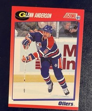GLENN ANDERSON Hockey Card Hall of Fame Member Oilers