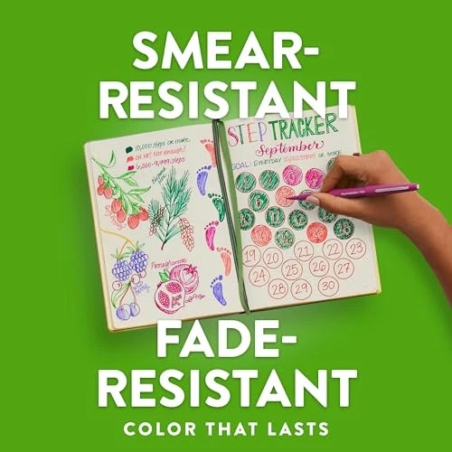 PLUMAS PUNTA FIELTRO ESTILO MATE PAPEL, PUNTO MEDIO 0,7 MM, COLORES SURTIDOS, PAQUETE DE 12 Foto 4 de 4