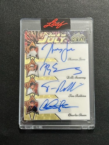 SHEEN * JANE 2025 LEAF METAL INDEPENDENCE QUAD AUTO 1/1 SUPER PRISMATIC GOLD
