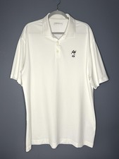 Nike Golf Polo Shirt Mens 2XL White Dri-FIT Walt Disney World Mickey Mouse Golf