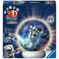 Ravensburger 3D Puzzle Nachtlicht Astronauten - Puzzle-Ball Mit Led Nachtlicht A