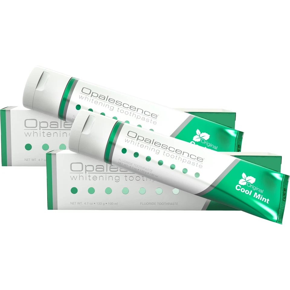 2x ULTRADENT OPALESCENCE Whitening Toothpaste Zahncreme Cool Mint Original 133g