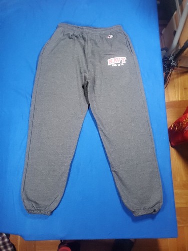 Champion Eco Fleece U.S.A NAVY Men's Gray Sweatpants Size L NEW NWOT - Picture 11 of 14
