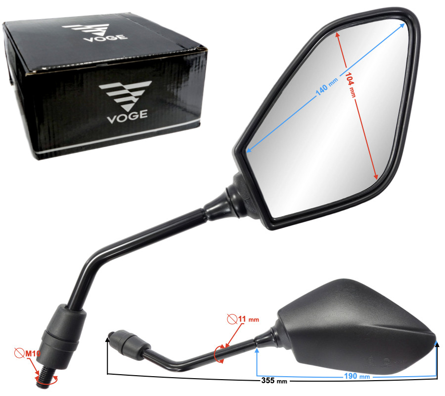 Miroirs VOGE 300 Rallye rétroviseur de rechange moto trail 360530323