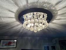 Lindby Antonino ceiling light  - 4 LED Bulbs.  Detachable Glass Drops