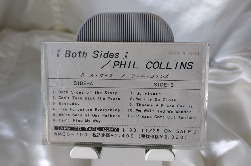 Phil Collins Both Sides Japan / Japanese PROMO audio cassette tape