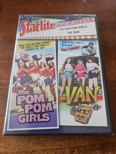 STARLITE DRIVE-IN THEATER - THE POM POM GIRLS (1976) & VAN (1977) DVD ~ New Rare - Picture 2 of 10