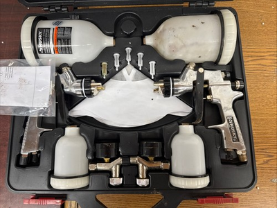 #ad Husky HVLP and Standard Gravity Feed Spray Gun Kit $59.99