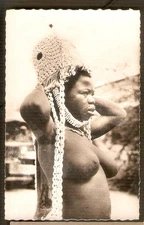  COTE d'IVOIRE carte postale photo   Danseuse de SENOUFO /ed.Estel