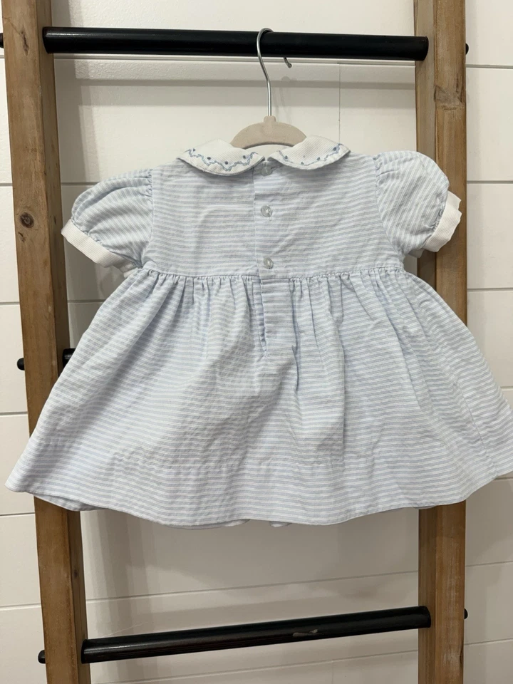 Vestido Blanco Calado Vintage Niñas Pequeñas Fiesta Iglesia VER MEDIDAS Foto 3 de 4