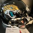 Travis Hunter Jacksonville Jaguars Autographed Original Football Helmet Fanatics