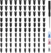 100Pcs Tire Repair Rubber Nails Tyre Puncture Repair Screws Kit with Screwdriver