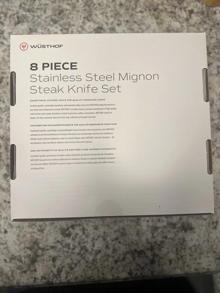Набор из 8 ножей для стейка Wusthof из нержавеющей стали | оливковое дерево - Изображение 2 из 2