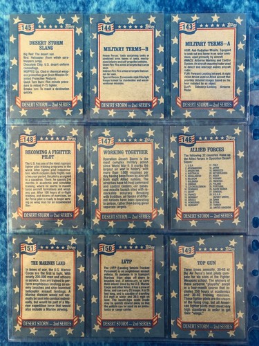 Desert Storm Series II Victory Series complete trading card base set Topps 1991 - Picture 15 of 23