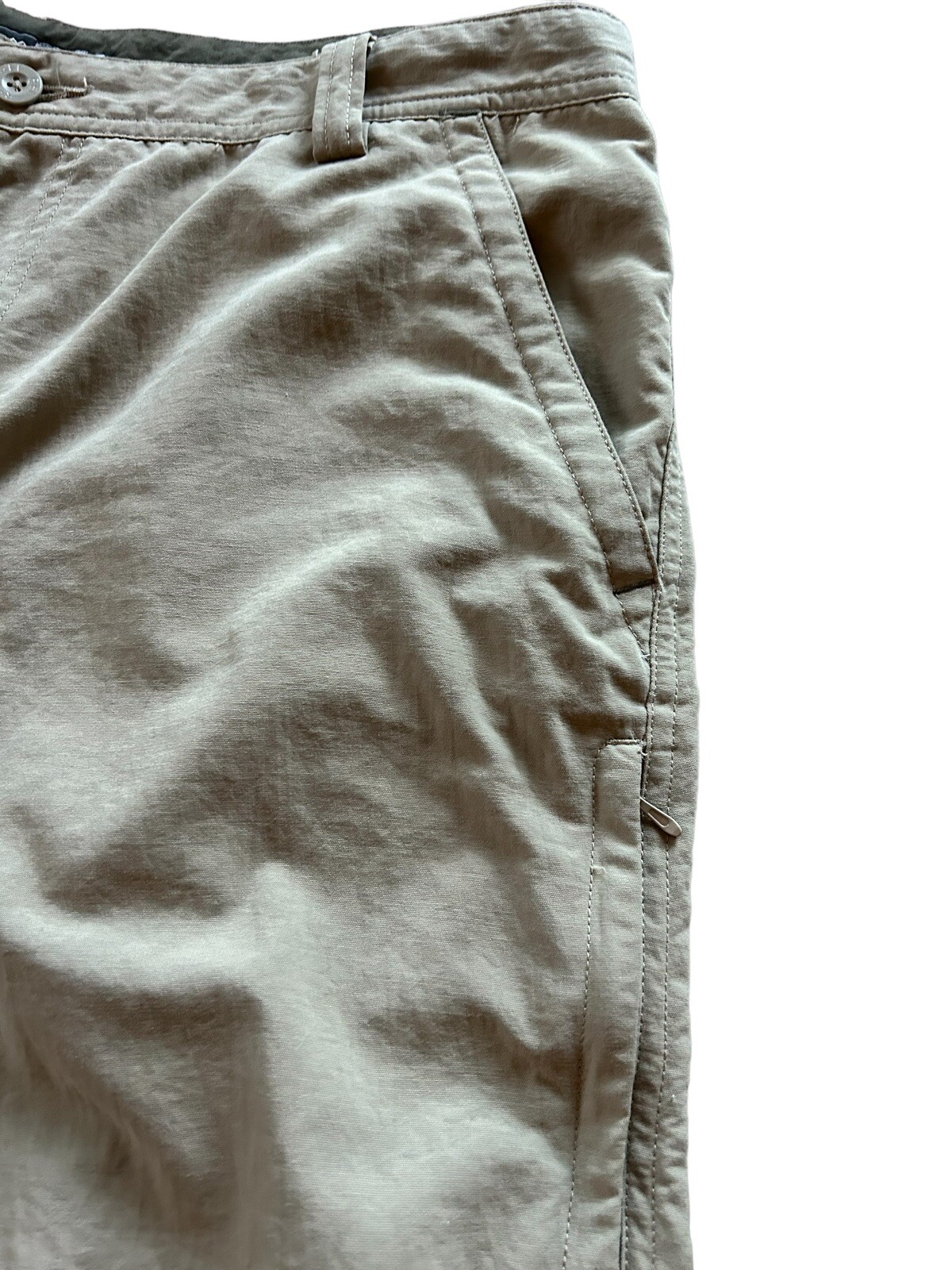 REI Men’s 36 Pants UPF 40+ Hiking Outdoor Khaki Tan Z… Gem
