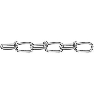 Zoro Select 2Zdj2 Chain,Dbl,Galv,Sz #3,90 Lb Load,100 Ft