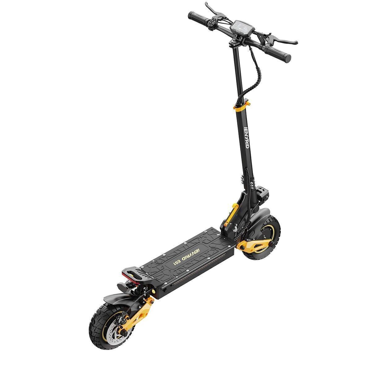 Electric Scooter Dual SUSPENSION & BRAKES 37MPH 10'' Folding For Adult E-Scooter